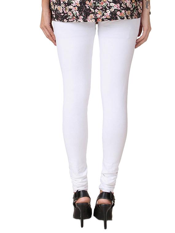 white cotton leggings - 12434788 - Zoom Image - 3