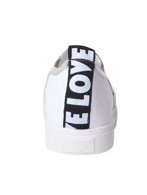 silver faux leather plimsoll - 12435700 - Standard Image - 3