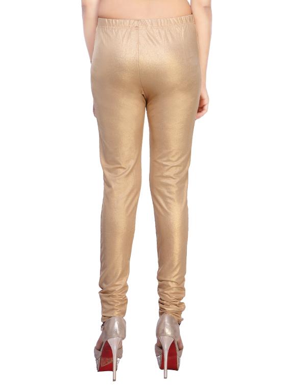 gold cotton leggings - 12440777 - Zoom Image - 3