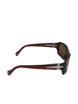 brown plastic rectangle men sunglass - 12442288 - Standard Image - 3