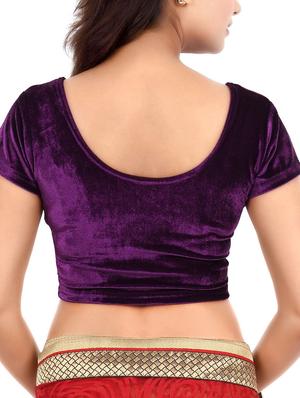 purple velvet blouse - 12445449 - Standard Image - 3