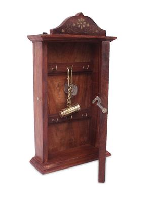 Brown sheesham wood key box - 1245505 - Standard Image - 3