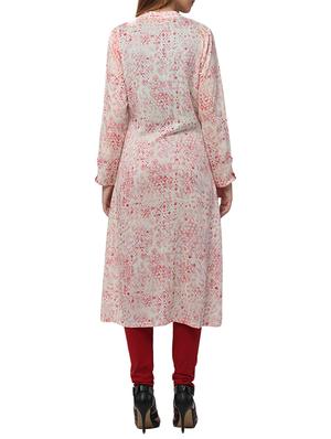 pink cotton straight kurta - 12455946 - Standard Image - 3