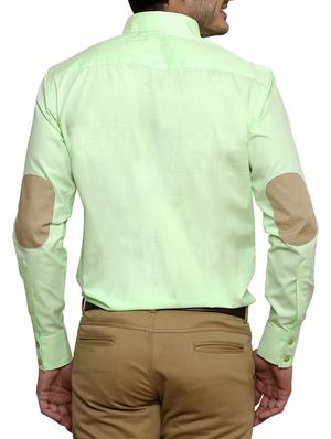 green cotton casual shirt - 12457365 - Standard Image - 3