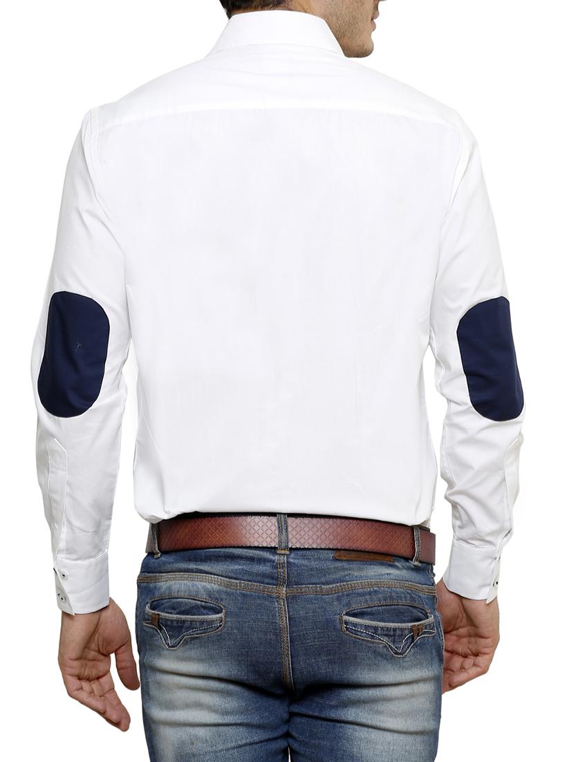 white cotton casual shirt - 12457366 - Zoom Image - 3