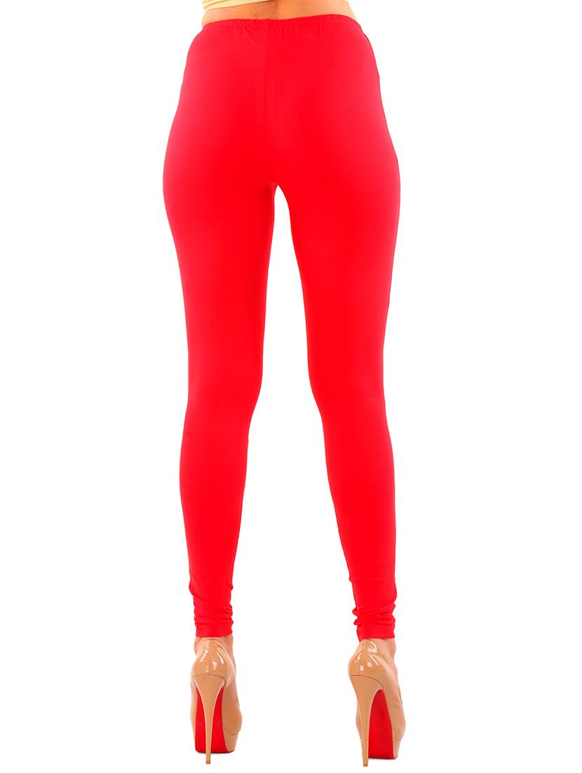 red viscose leggings - 12458359 - Zoom Image - 3