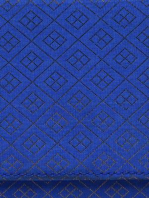 royal blue geometrical brocade wallet - 1247595 - Standard Image - 6