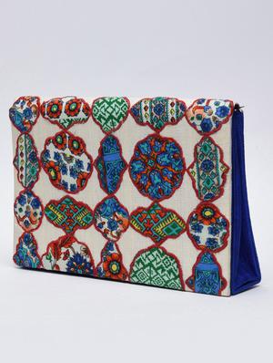 multicoloured patchwork detailed clutch - 1247599 - Standard Image - 6