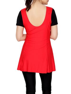 red cotton functional swimsuit - 12478908 - Standard Image - 3