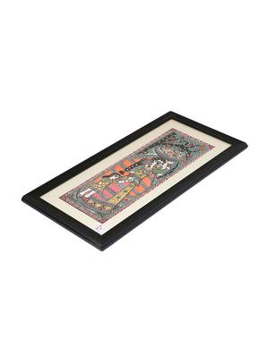 iMithila Beautiful Depiction Of Rural Woman With Fish Going To Market (47x23 cms) - 12481435 - Standard Image - 3