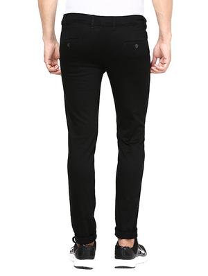 black cotton chinos casual trousers - 12483464 - Standard Image - 3