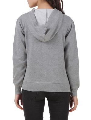 grey fleece hooded sweatshirt - 12484981 - Standard Image - 3
