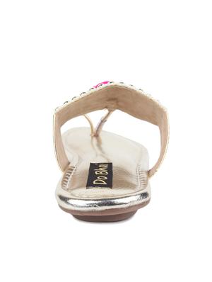 gold one toe sandal - 12495988 - Standard Image - 3