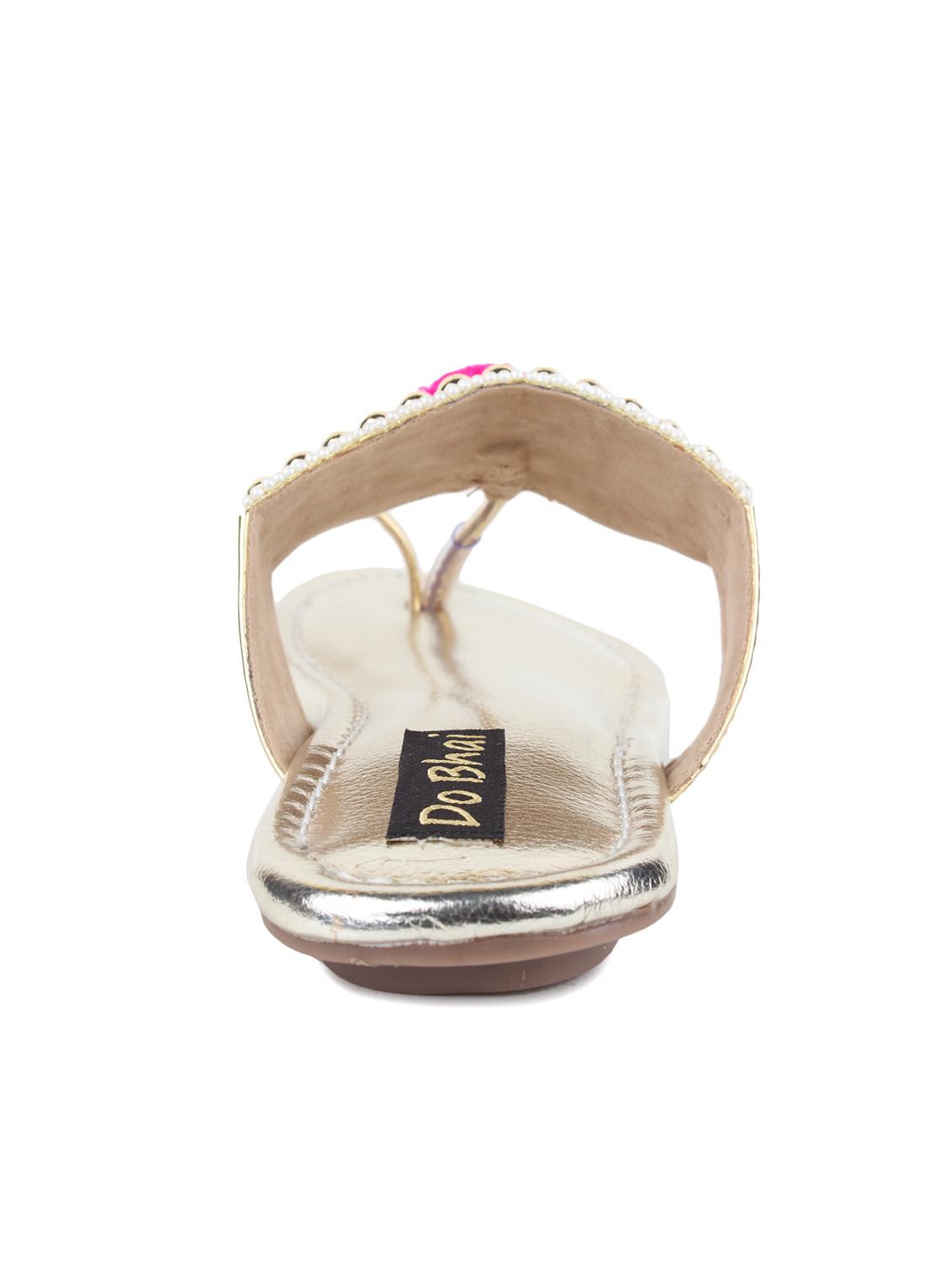 gold one toe sandal - 12495988 - Zoom Image - 3