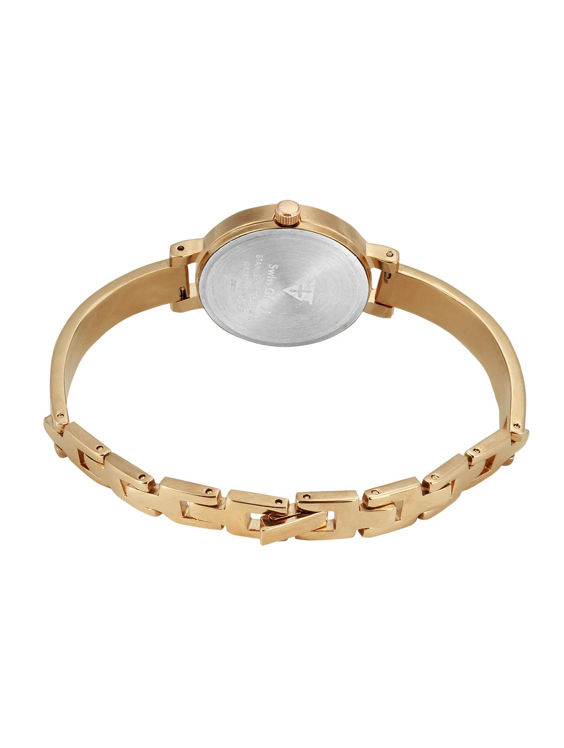 Swiss Grand SG-1177 Rose Gold Coloured With Rose Gold Stainless Steel Strap Analog Quartz Watch For Women - 12518046 - Zoom Image - 3