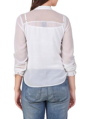 solid white casual shirt - 12546911 - Standard Image - 3