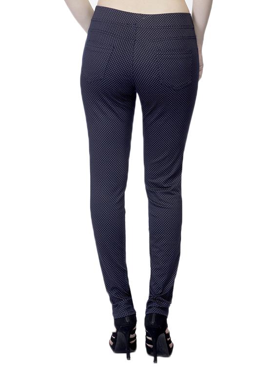 navy blue printed cotton jegging - 12551792 - Zoom Image - 3