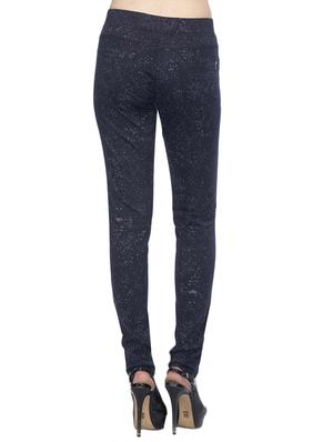 navy blue printed cotton jegging - 12551798 - Standard Image - 3