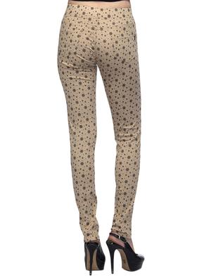 beige printed cotton jegging - 12551800 - Standard Image - 3