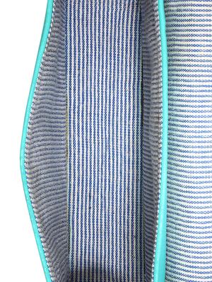 Turquoise blue leatherette sling bag - 12552004 - Standard Image - 3