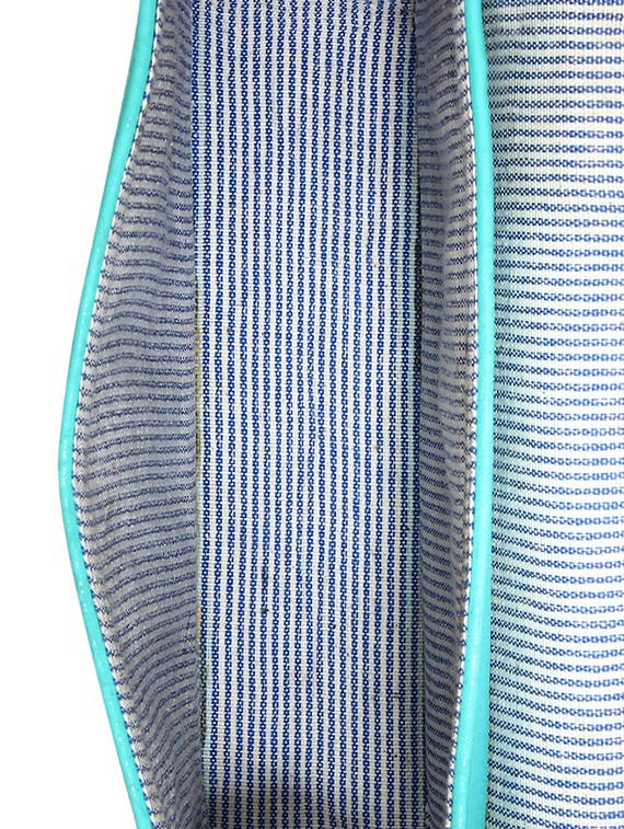 Turquoise blue leatherette sling bag - 12552004 - Zoom Image - 3