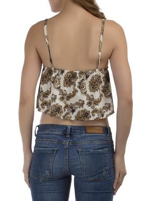cami neck crop top - 12552334 - Standard Image - 3