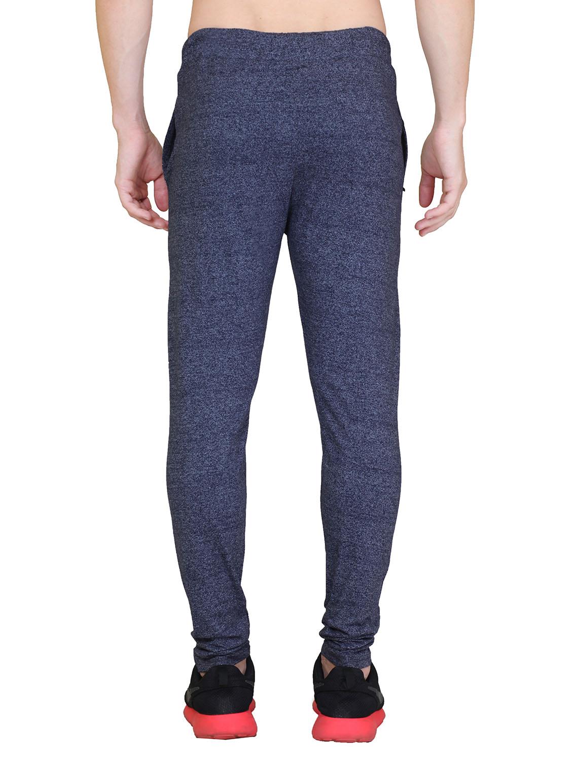light blue cotton full length track pant - 12560810 - Zoom Image - 3