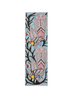 iMithila Evolution of Life - Fish, Peacock and Tree of Life (65 x 27 cms) - 12564010 - Standard Image - 3