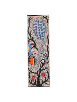 iMithila Beautiful Depiction of Evolution of Life - Fish, Peacock and Tree of Life (65 x 27 cms) - 12564011 - Standard Image - 3
