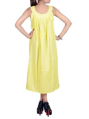 yellow cotton dress - 12564533 - Standard Image - 3