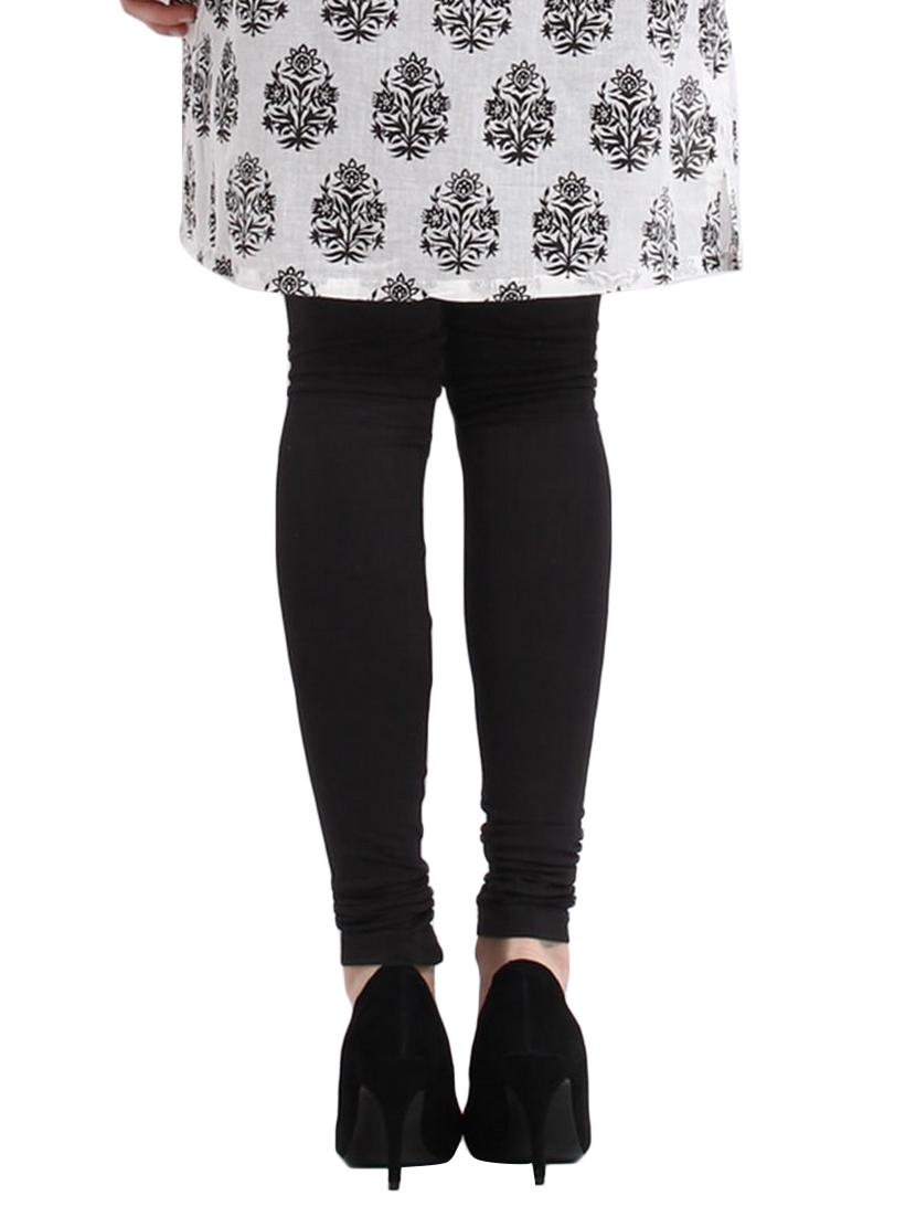 set of 3 black cotton leggings - 12566305 - Zoom Image - 3