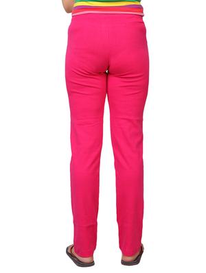 pink blended knit track pants - 12584042 - Standard Image - 3