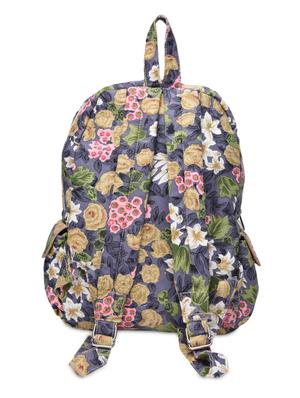 multicoloured cotton canvas printed backpack - 1258422 - Standard Image - 3