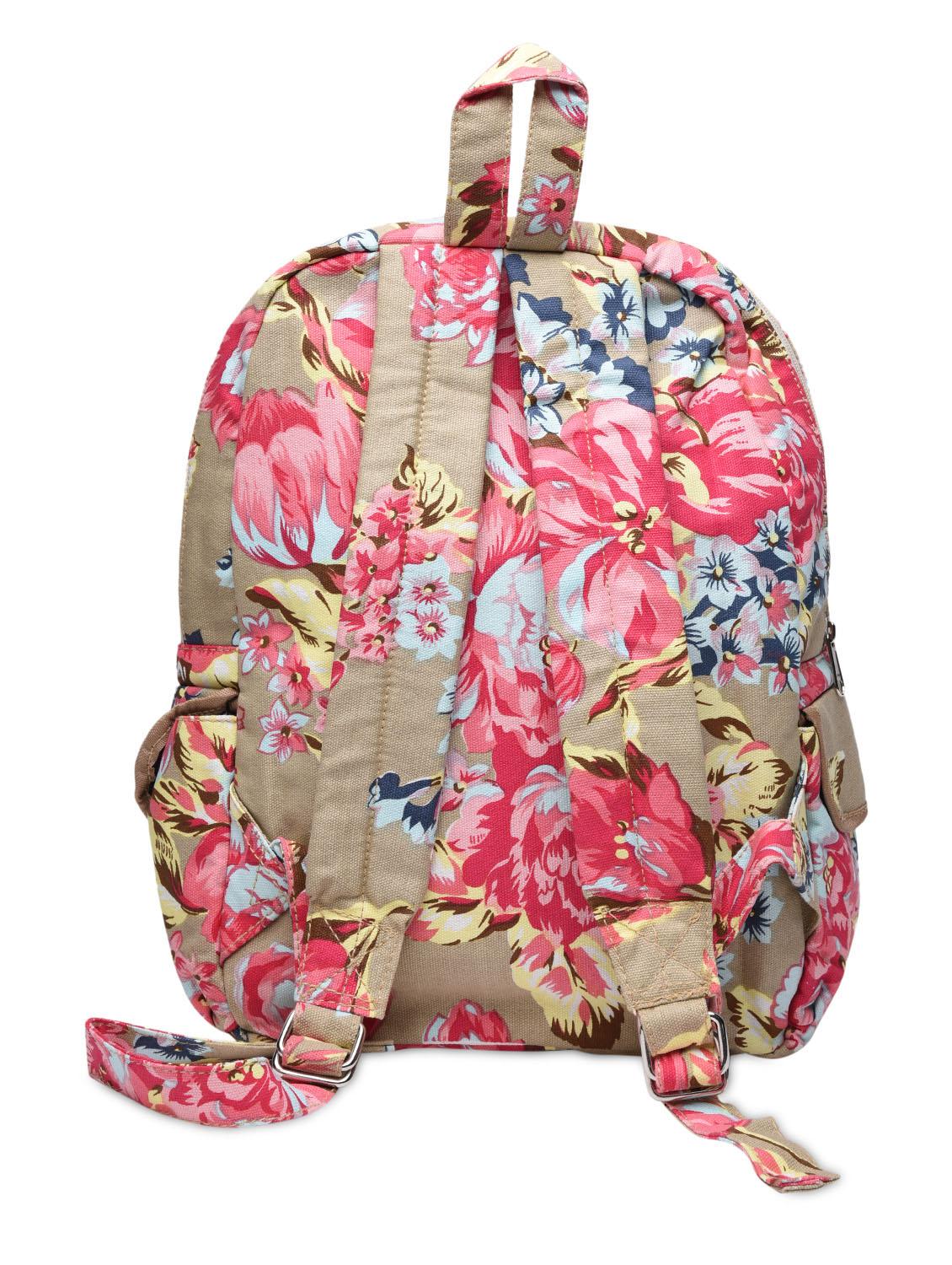 multicoloured cotton canvas printed backpack - 1258424 - Zoom Image - 3