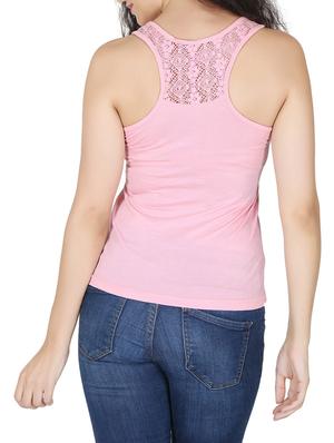 lace detail racer back tank top - 12586930 - Standard Image - 3