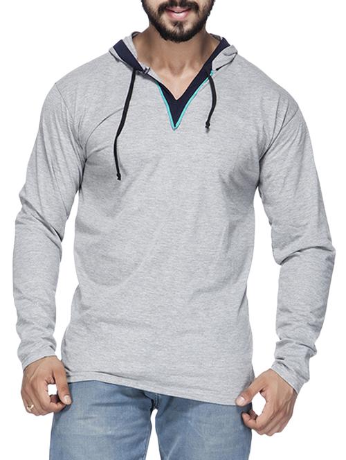 grey cotton t-shirt - 12593341 - Very Small Image - 1