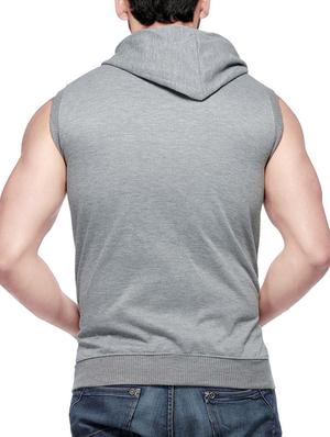 solid grey fleece sweatshirt - 12593506 - Standard Image - 3