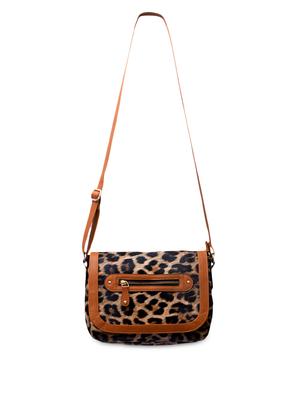 brown animal printed leatherette sling bag - 1261153 - Standard Image - 6