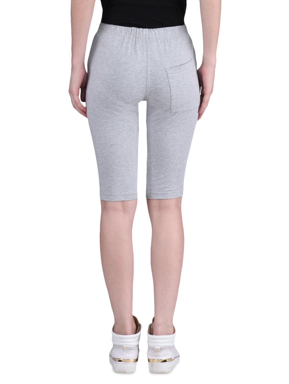 grey cotton lycra gym tights 20" - 1275366 - Zoom Image - 3