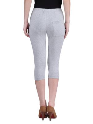 grey cotton lycra knee length 26" - 1275367 - Standard Image - 3