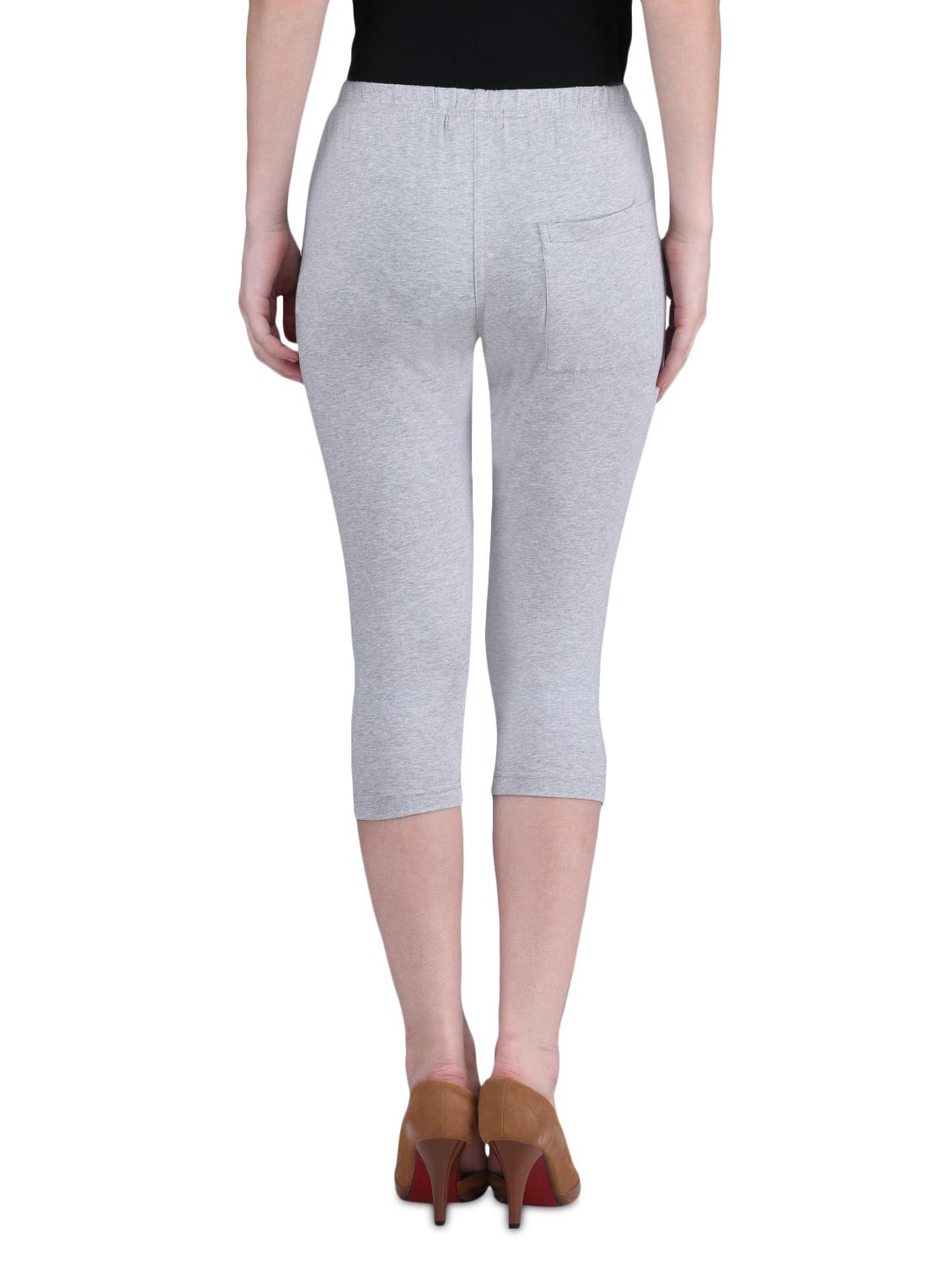 grey cotton lycra knee length 26" - 1275367 - Zoom Image - 3