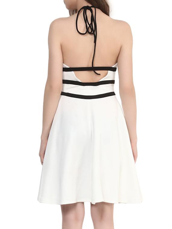 halter neck striped dress - 12753893 - Zoom Image - 3
