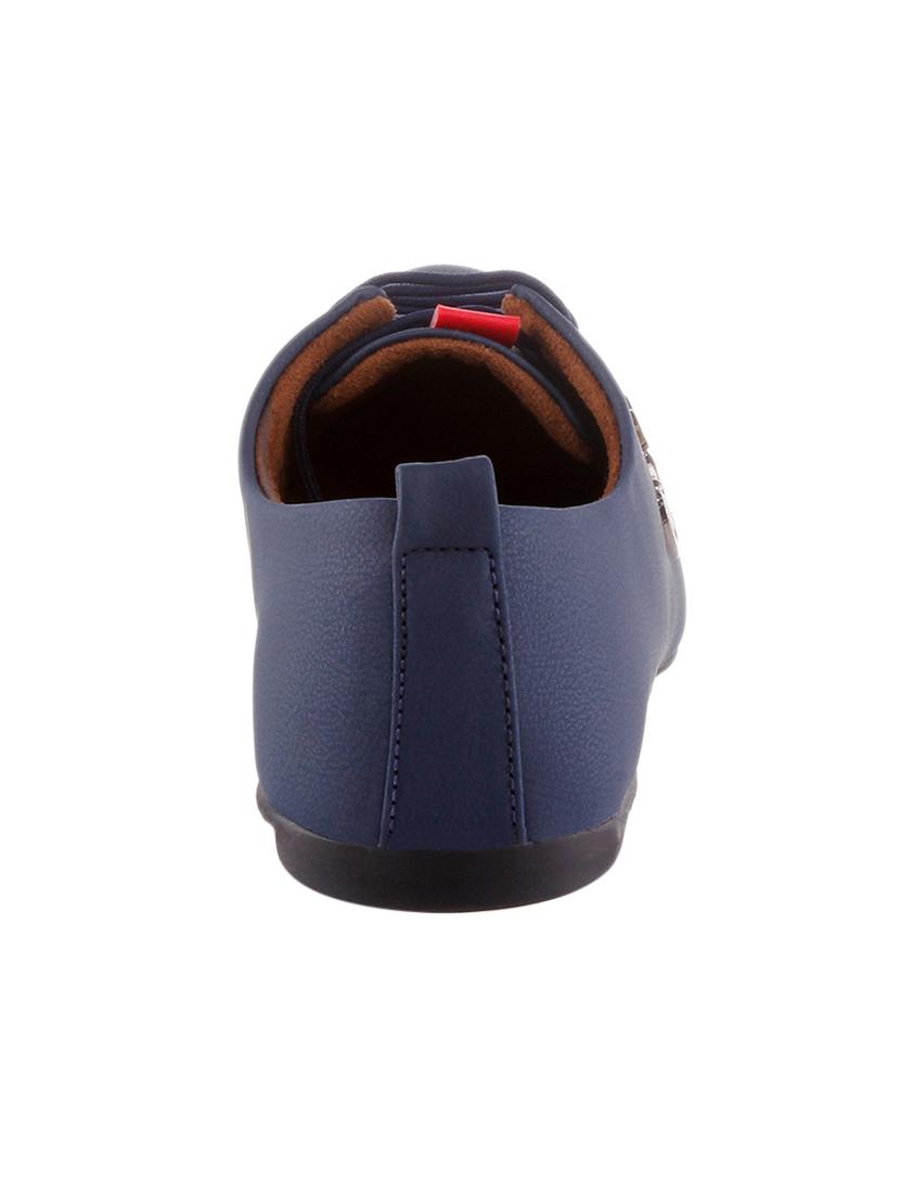 blue Leatherette lace up shoe - 12759616 - Zoom Image - 3