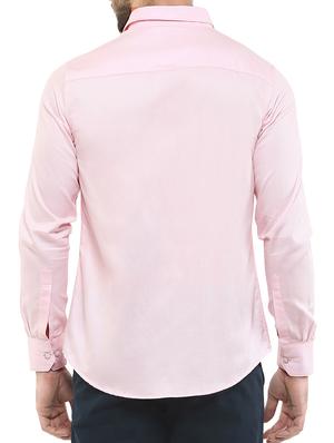 pink cotton casual shirt - 12763271 - Standard Image - 3