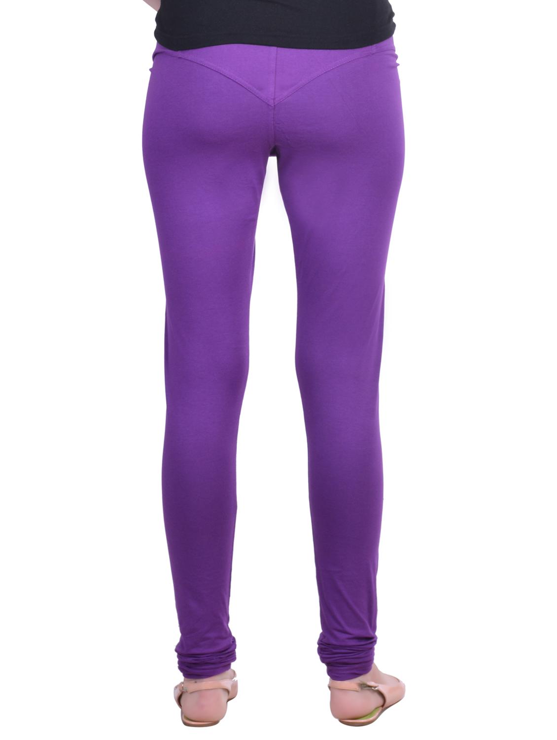 purple cotton leggings - 12780915 - Zoom Image - 3