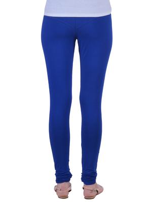 blue cotton lycra ankle length legging - 12792209 - Standard Image - 3