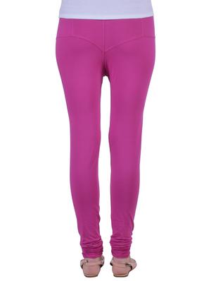 purple cotton lycra ankle length legging - 12792211 - Standard Image - 3