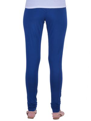blue cotton lycra full length legging - 12792216 - Standard Image - 3