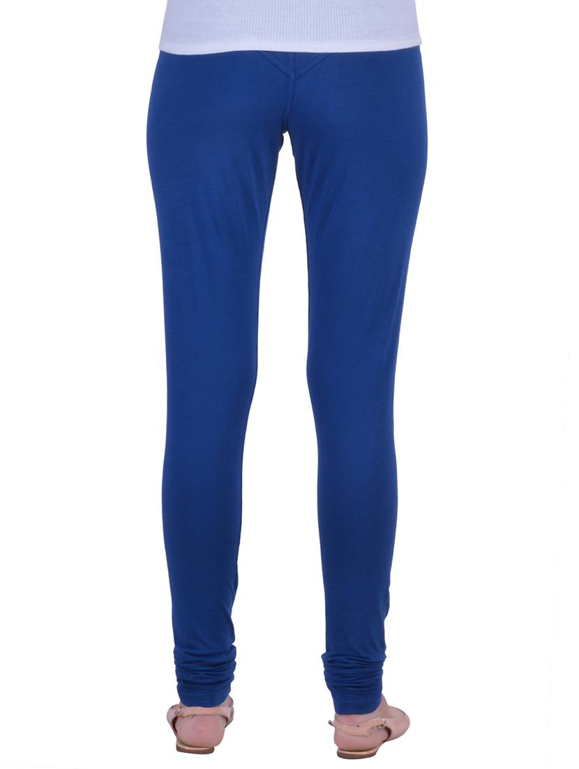 blue cotton lycra full length legging - 12792216 - Zoom Image - 3
