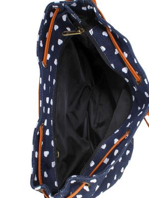 blue canvas sling bag - 12798304 - Standard Image - 3